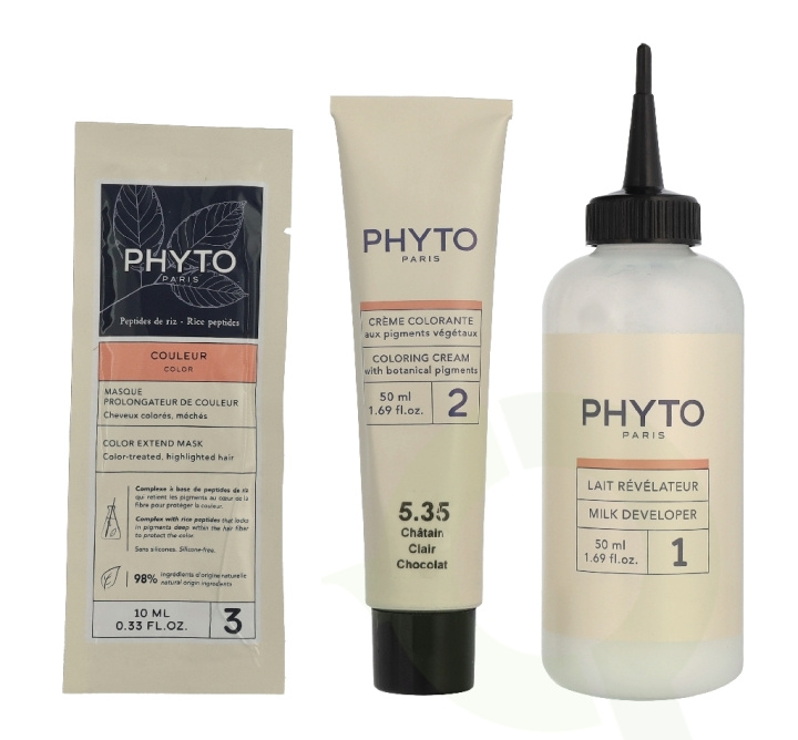 Phyto Phytocolor Permanent Color 110 ml #5.35 Chocolate Brown in the group BEAUTY & HEALTH / Hair & Styling / Hair care / Hair Dye at TP E-commerce Nordic AB (D43800)