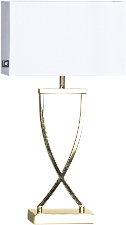 By Rydéns Bordslampa Omega 52 cm mässing/vit 2829610-5000 By Rydéns in the group HOME ELECTRONICS / Lighting / Table lamps at TP E-commerce Nordic AB (D43838)