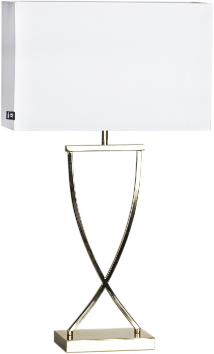 By Rydéns Bordslampa Omega 69 cm mässing/vit 2829620-5000 By Rydéns in the group HOME ELECTRONICS / Lighting / Table lamps at TP E-commerce Nordic AB (D43839)