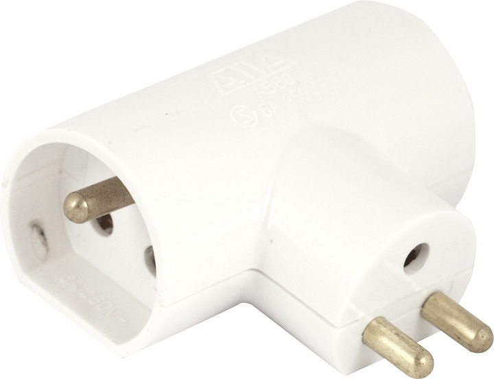 Gelia Grenpropp för lamputtag 2-väg jord Gelia in the group HOME, HOUSEHOLD & GARDEN / Electricity & Lighting / Power strips at TP E-commerce Nordic AB (D43953)