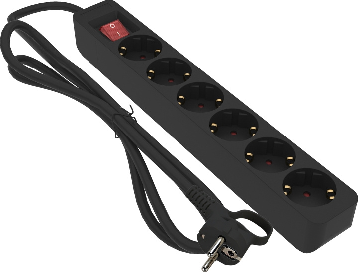 Gelia GRENUTTAG 6-V JORD 1M SVART MB Gelia in the group HOME, HOUSEHOLD & GARDEN / Electricity & Lighting / Power strips at TP E-commerce Nordic AB (D43962)