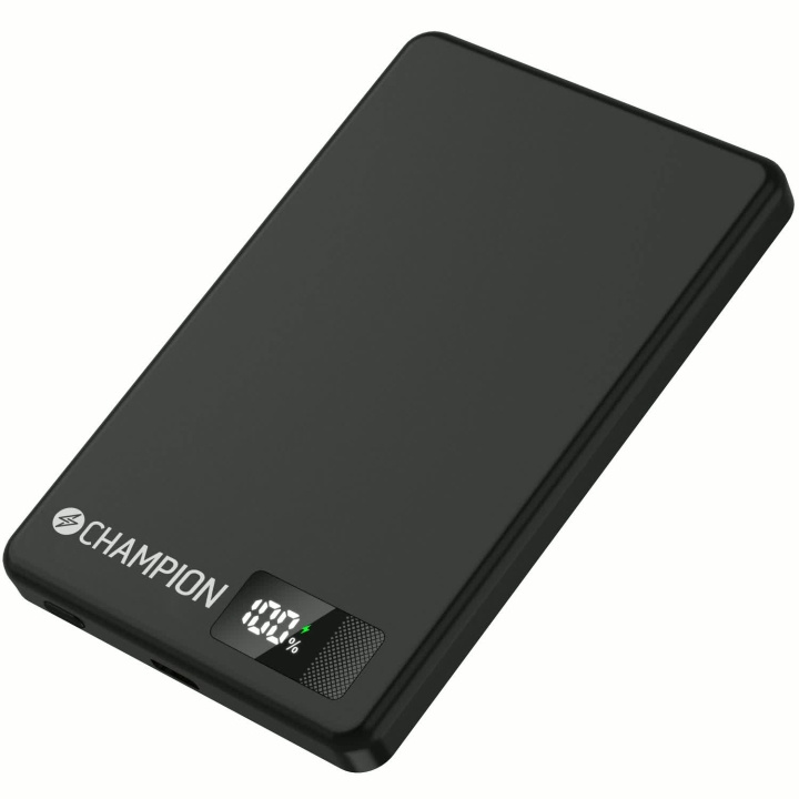 Champion Powerbank 5000mAh Magsafe-kompatibel 20W PD Svart in the group SMARTPHONE & TABLETS / Chargers & Cables / Powerbanks at TP E-commerce Nordic AB (D44014)