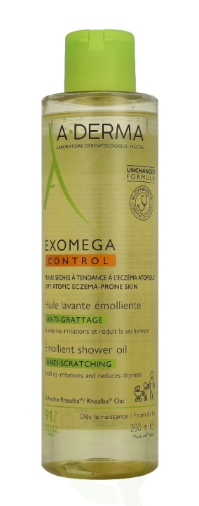 A-Derma Exomega Control Emollient Shower Oil 200 ml in the group BEAUTY & HEALTH / Skin care / Body health / Bath & Shower gels at TP E-commerce Nordic AB (D44118)