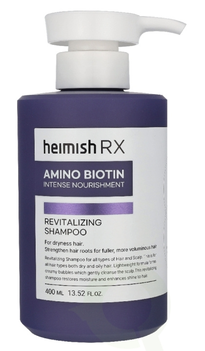 Heimish RX Amino Biotin Revitalizing Shampoo 400 ml in the group BEAUTY & HEALTH / Hair & Styling / Hair care / Schampoo at TP E-commerce Nordic AB (D44183)
