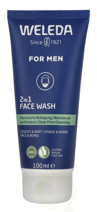 Weleda 2 In 1 face Wash For Men 100 ml Face And Beard in the group BEAUTY & HEALTH / Skin care / Face / Cleaning at TP E-commerce Nordic AB (D44252)