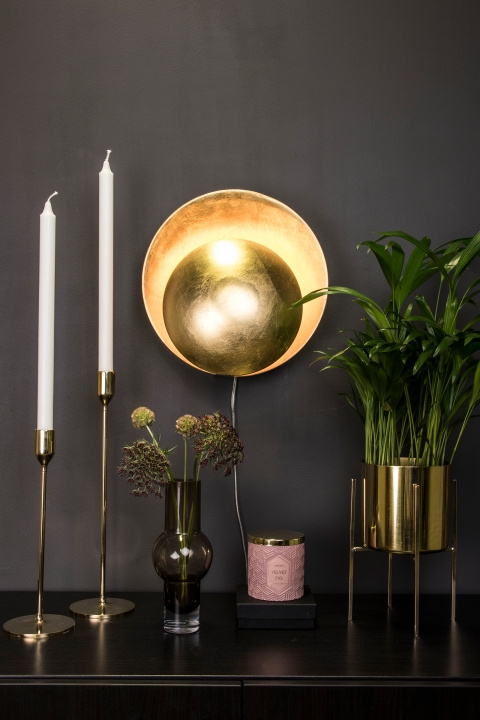 Globen Lighting Vägglampa Orbit Mässing Globen Lighting in the group HOME ELECTRONICS / Lighting / Wall lights at TP E-commerce Nordic AB (D44290)