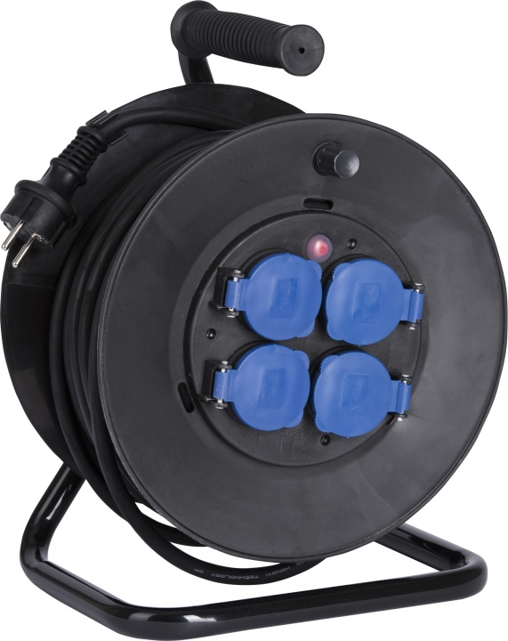 Gelia Kabelvinda med lock 25m jordad Gelia in the group HOME, HOUSEHOLD & GARDEN / Electricity & Lighting / Power strips at TP E-commerce Nordic AB (D44304)
