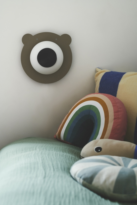 Nordlux Vägglampa Bruna Bear brun Nordlux in the group HOME ELECTRONICS / Lighting / Wall lights at TP E-commerce Nordic AB (D44404)