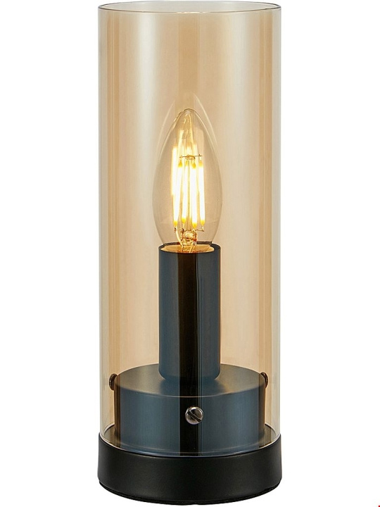 Markslöjd Bordslampa POST 1L 9 cm Sv/ Amb 108719 Markslöjd in the group HOME ELECTRONICS / Lighting / Table lamps at TP E-commerce Nordic AB (D44408)