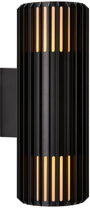 Nordlux Vägglampa Aludra dubbel Seaside svart Nordlux in the group HOME ELECTRONICS / Lighting / Wall lights at TP E-commerce Nordic AB (D44420)