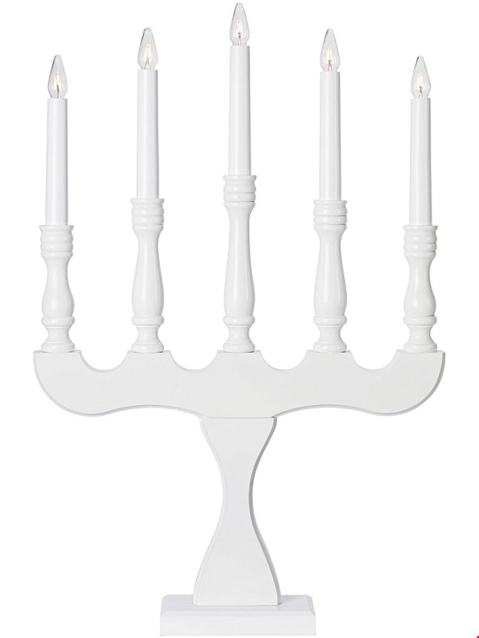 Markslöjd Elljusstake 5-arm SVANEHOLM 5 vit Markslöjd in the group HOME, HOUSEHOLD & GARDEN / Interior / Candle holders & Lanterns at TP E-commerce Nordic AB (D44455)