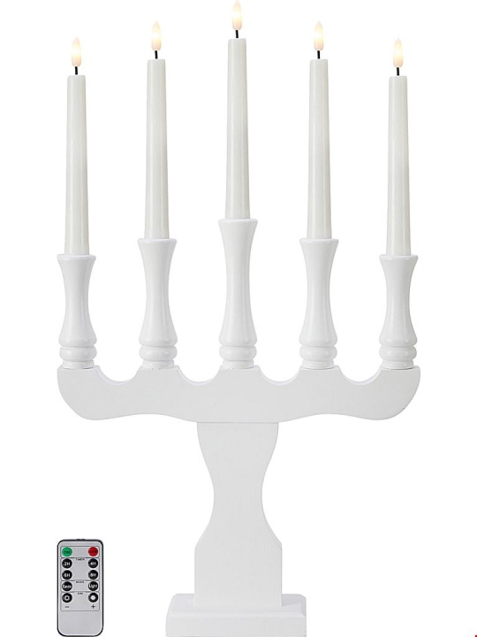 Markslöjd Elljusstake Rydboholm vit Markslöjd in the group HOME ELECTRONICS / Lighting / Table lamps at TP E-commerce Nordic AB (D44457)
