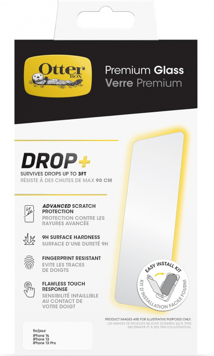 Otterbox Glass Iphone 16e/14/13/13 Pro - Clear in the group SMARTPHONE & TABLETS / Phone cases / Apple / iPhone 16 at TP E-commerce Nordic AB (D44602)