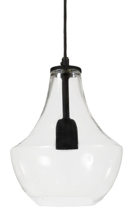 PR Home Taklampa Hamilton Clear/black 21cm PR Home in the group HOME ELECTRONICS / Lighting / Ceiling lights at TP E-commerce Nordic AB (D44717)