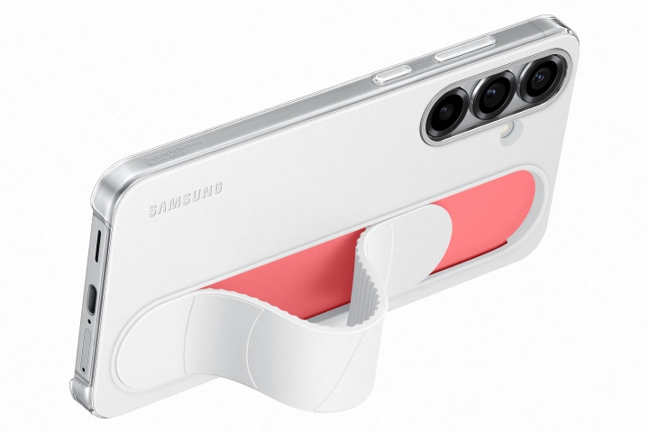 Samsung Galaxy S25+ Standing Grip Case - White in the group SMARTPHONE & TABLETS / Phone cases / Samsung at TP E-commerce Nordic AB (D44872)