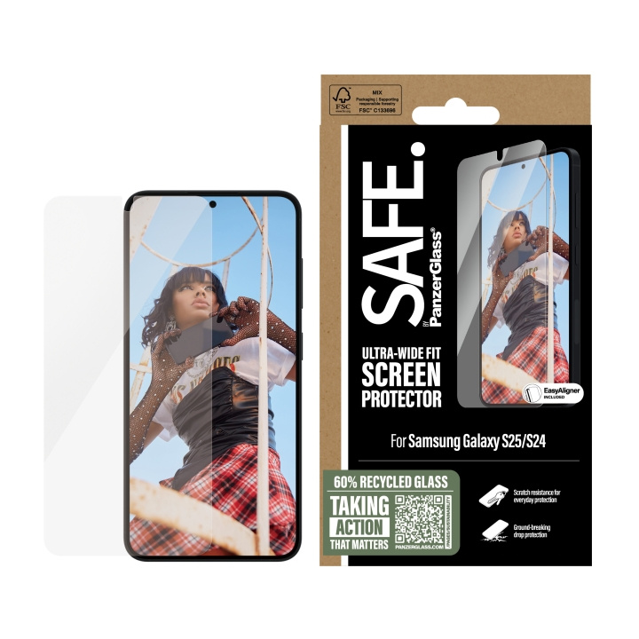 PanzerGlass Skärmskydd Safe Samsung Galaxy S25 Ultra-wide fit w. aligner Panzerglass in the group SMARTPHONE & TABLETS / Phone cases / Samsung at TP E-commerce Nordic AB (D44926)