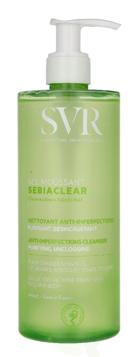 Svr Laboratories SVR Sebiaclear Anti-Imperfections Foaming Gel 400 ml in the group BEAUTY & HEALTH / Skin care / Face / Cleaning at TP E-commerce Nordic AB (D45037)