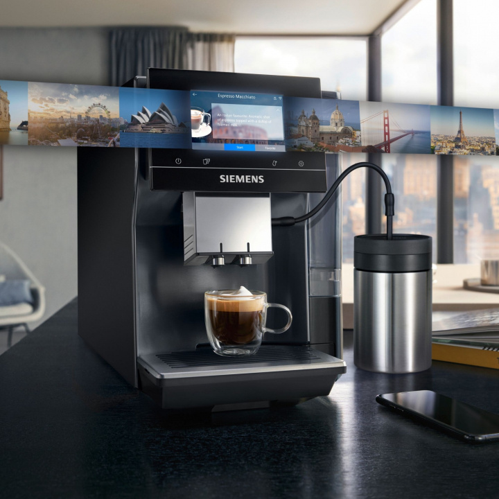 Siemens Espressomaskin Kaffemaskin, TP717R06 Siemens in the group HOME, HOUSEHOLD & GARDEN / Household appliances / Coffee makers and accessories / Espresso Machines at TP E-commerce Nordic AB (D45283)