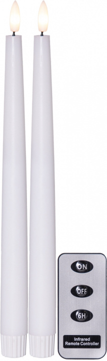 Star Trading LED-Antikljus 2p. FlammeSlim vit Star Trading in the group HOME ELECTRONICS / Lighting / Other lighting at TP E-commerce Nordic AB (D45289)