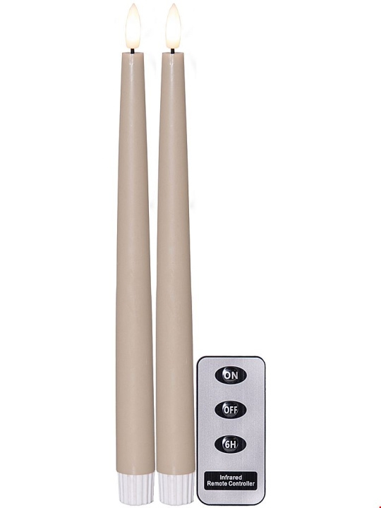 Star Trading LED-Antikljus 2p. FlammeSlim beige Star Trading in the group HOME ELECTRONICS / Lighting / Other lighting at TP E-commerce Nordic AB (D45290)