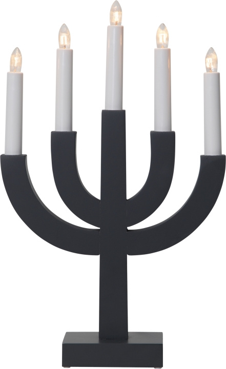 Star Trading Elljustakar 219-63 Selma Grå 5Ljus Star Trading in the group HOME ELECTRONICS / Lighting / Christmas lights at TP E-commerce Nordic AB (D45313)