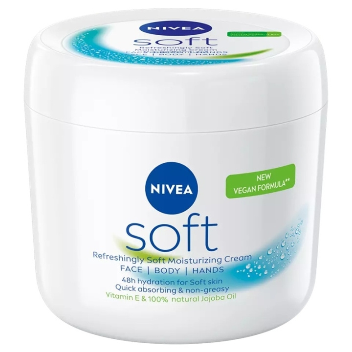 Nivea Soft Moisturising Cream 500ml in the group BEAUTY & HEALTH / Skin care / Body health / Body lotion at TP E-commerce Nordic AB (D45428)