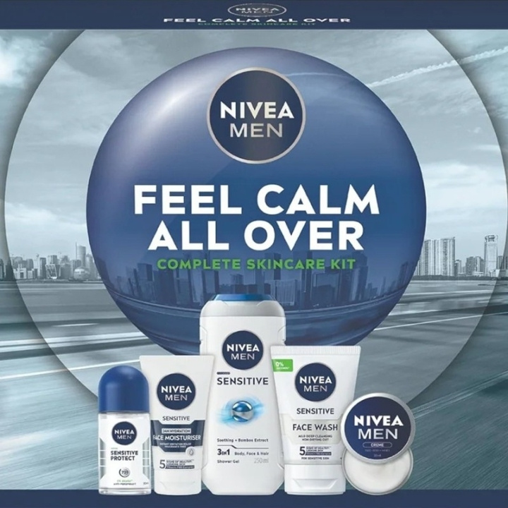 Nivea Giftset Nivea Men Feel Calm All Over 5pcs in the group BEAUTY & HEALTH / Gift sets / Gift sets for him at TP E-commerce Nordic AB (D45429)