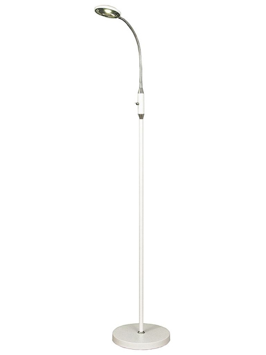 Aneta Golvlampa Hero Vit/Krom Aneta in the group HOME ELECTRONICS / Lighting / Floor standing lamps at TP E-commerce Nordic AB (D45496)