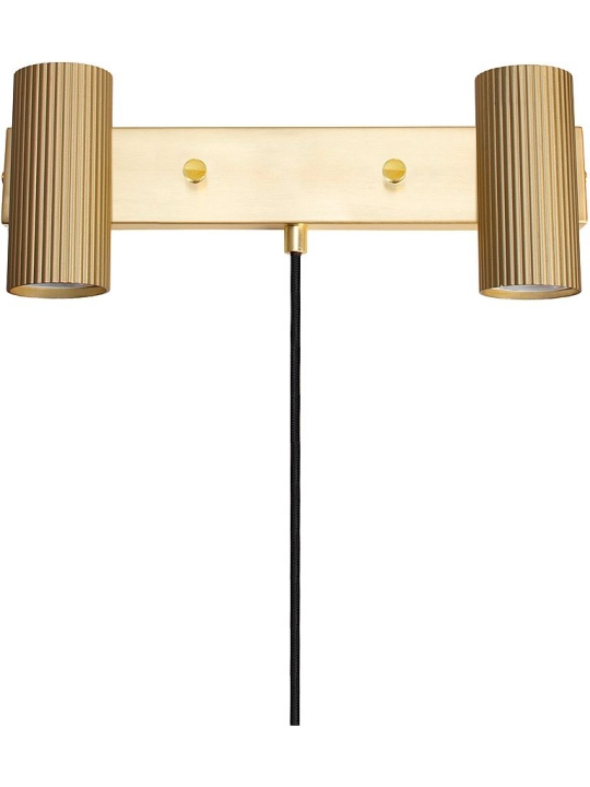 Globen Lighting Vägglampa Hubble 2 Borstad Mässing Globen Lighting in the group HOME ELECTRONICS / Lighting / Wall lights at TP E-commerce Nordic AB (D45552)