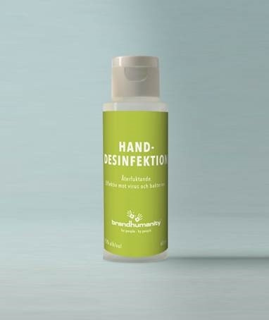 Brand Humanity Handsprit Brand Humanity 60ml in the group BEAUTY & HEALTH / Health care / hand disinfection at TP E-commerce Nordic AB (D45613)