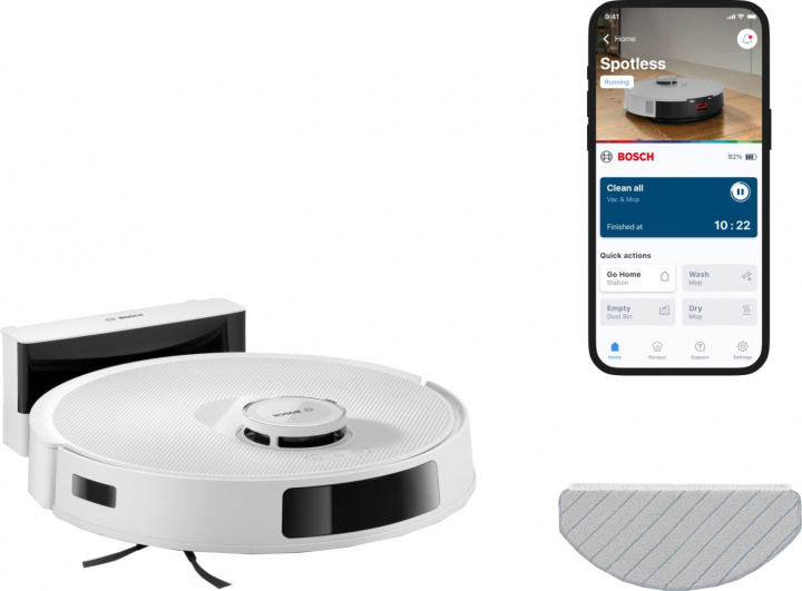 Bosch Robotdammsugare Spotless Advanced BCRC2W Bosch in the group HOME, HOUSEHOLD & GARDEN / Cleaning products / Vacuum cleaners & Accessories / Robot vaccum cleaners at TP E-commerce Nordic AB (D45645)