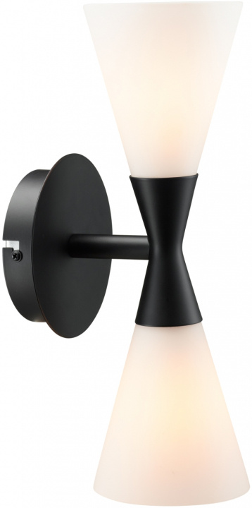 Herstal Vägglampa Harlekin Duo mattsvart Herstal in the group HOME ELECTRONICS / Lighting / Wall lights at TP E-commerce Nordic AB (D45699)
