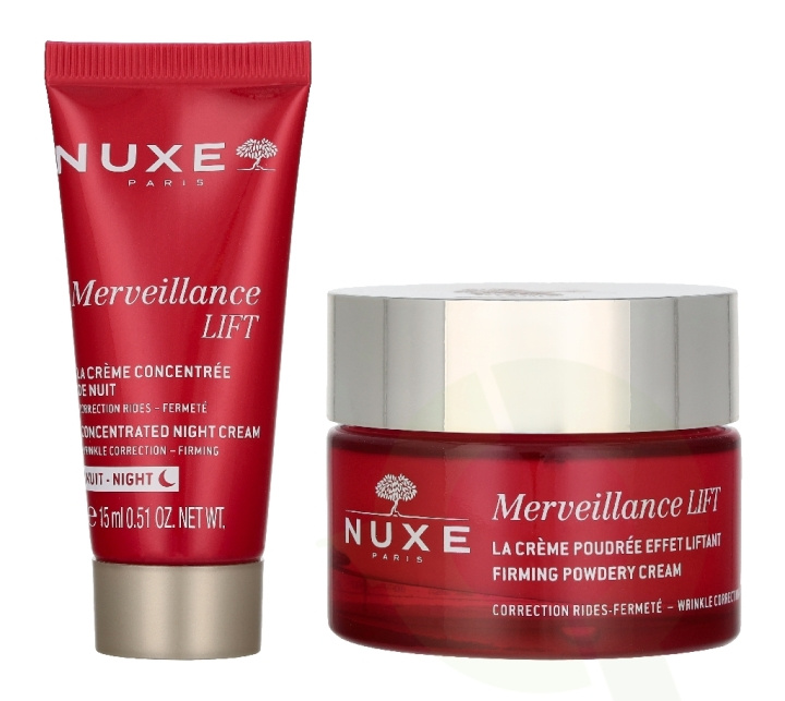 Nuxe Merveillance Lift Set 65 ml Firming Powder Cream 50ml/Concentrated Night Cream 15ml in the group BEAUTY & HEALTH / Skin care / Face at TP E-commerce Nordic AB (D45832)