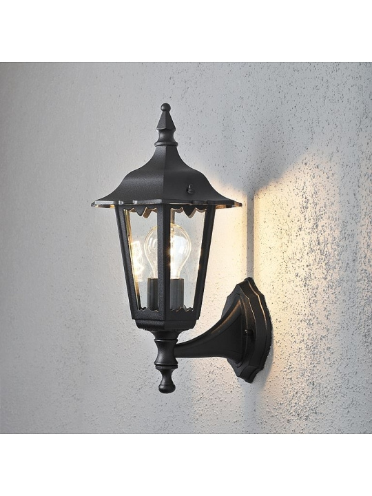 Konstsmide Vägglampa Firenze Svart Konstsmide in the group HOME ELECTRONICS / Lighting / Wall lights at TP E-commerce Nordic AB (D45876)