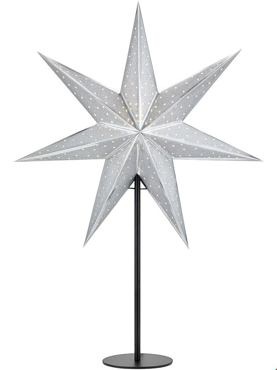 Markslöjd Bordsstjärna GLITTER 45 cm svart/silver Markslöjd in the group HOME ELECTRONICS / Lighting / Table lamps at TP E-commerce Nordic AB (D45935)