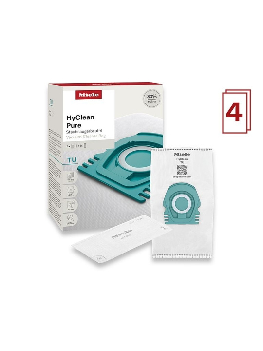 Miele Dammsugarpåsar TU HyClean Pure Miele in the group HOME, HOUSEHOLD & GARDEN / Cleaning products / Vacuum cleaners & Accessories / Accessories / Vacuum bags at TP E-commerce Nordic AB (D45938)