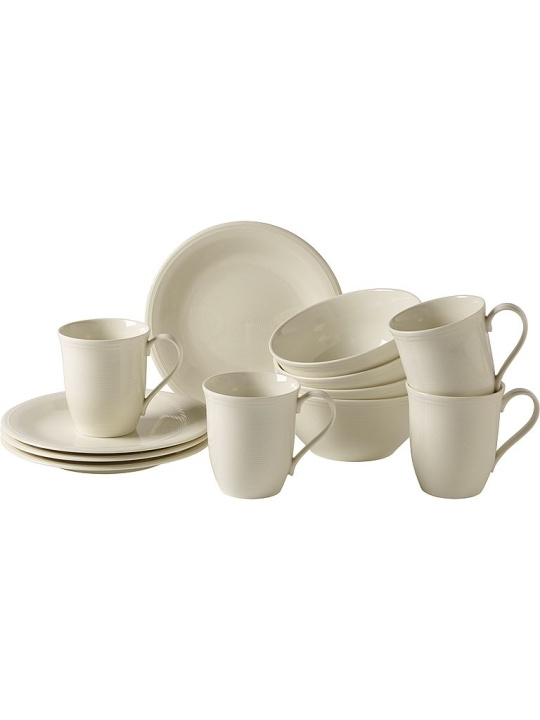 LIKE by Villeroy & Boch Group Frukostset Color Loop Natural 12-pack LIKE by Villero in the group HOME, HOUSEHOLD & GARDEN / Kitchen utensils / Other kitchen tools at TP E-commerce Nordic AB (D45980)