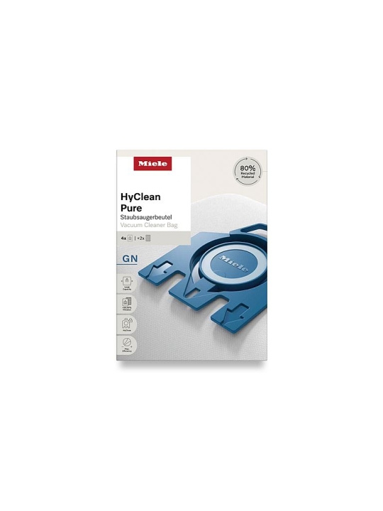 Miele Dammsugarpåsar GN HyClean Pure Miele in the group HOME, HOUSEHOLD & GARDEN / Cleaning products / Vacuum cleaners & Accessories / Accessories / Vacuum bags at TP E-commerce Nordic AB (D45991)