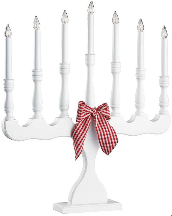 Markslöjd Elljusstake 7-arm Svaneholm 8004,410 vit Markslöjd in the group HOME ELECTRONICS / Lighting / Christmas lights at TP E-commerce Nordic AB (D46003)