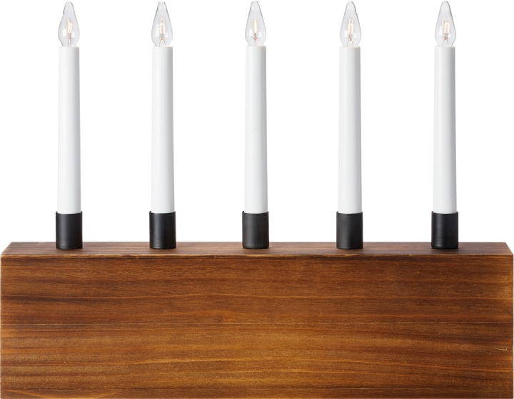 Markslöjd Elljusstake 5-arm ALBERO 5 brun/ svart Markslöjd in the group HOME ELECTRONICS / Lighting / Christmas lights at TP E-commerce Nordic AB (D46016)