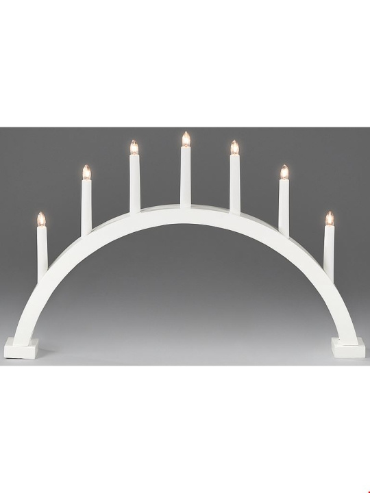 Konstsmide Elljusstake 7-arm 2272-205 båge 7 ljus vit Konstsmide in the group HOME ELECTRONICS / Lighting / Christmas lights at TP E-commerce Nordic AB (D46077)