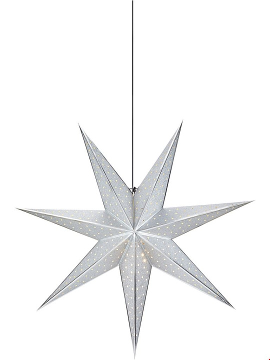 Markslöjd Julstjärna GLITTER 45 cm silver Markslöjd in the group HOME ELECTRONICS / Lighting / Christmas lights at TP E-commerce Nordic AB (D46088)