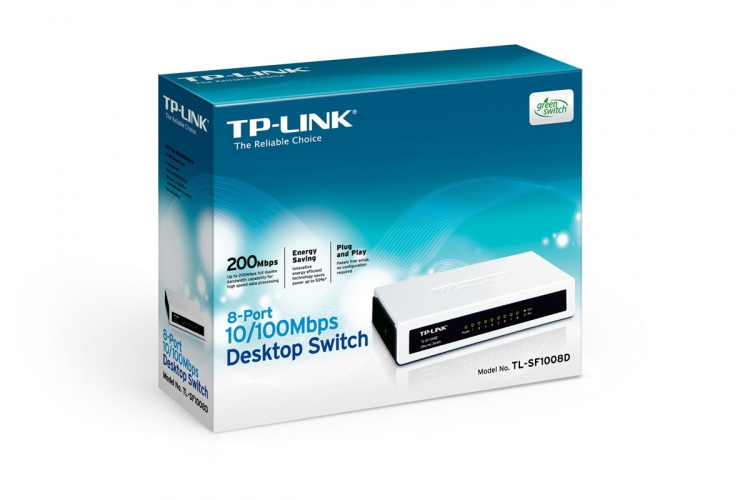 TP-LINK, Nätverksswitch (TL-SF1008D) TP-LINK, Nätverksswitch (TL-SF1008D)