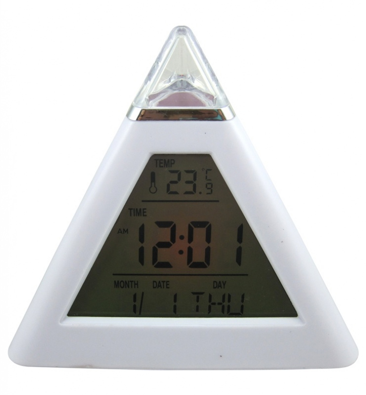 Väckarklocka pyramid (glowing LED)