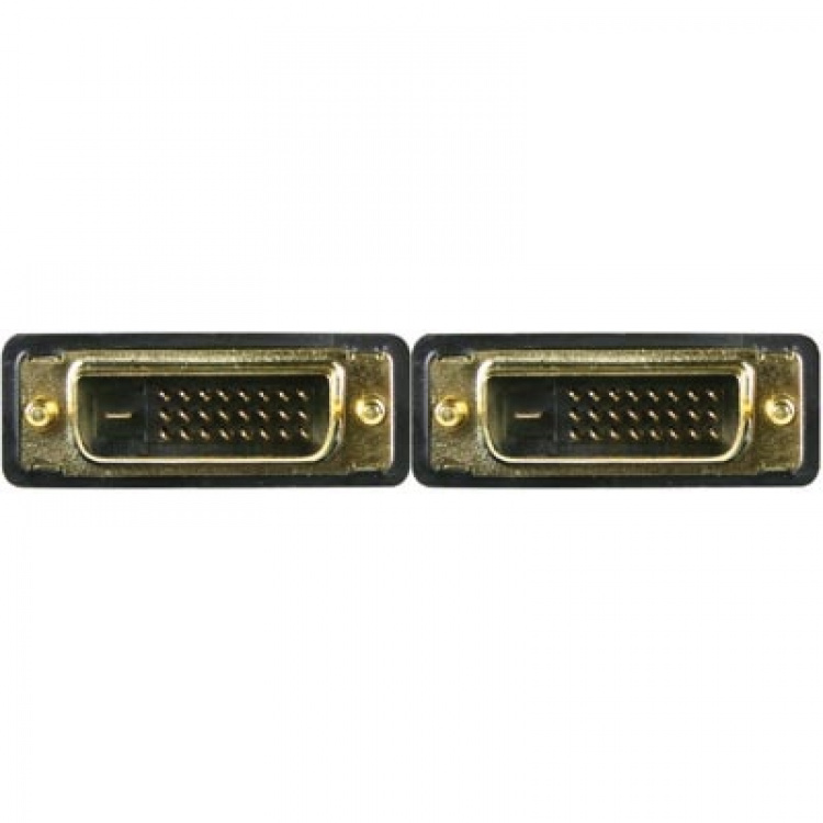 DELTACO DVI monitorkabel Dual Link, DVI-D ha - ha 2m