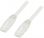 DELTACO UTP Cat6 patch cable 0.3m, white