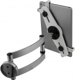 DELTACO, pad wall/table mount, arm, 45 tilt, 180 swivel, aluminium