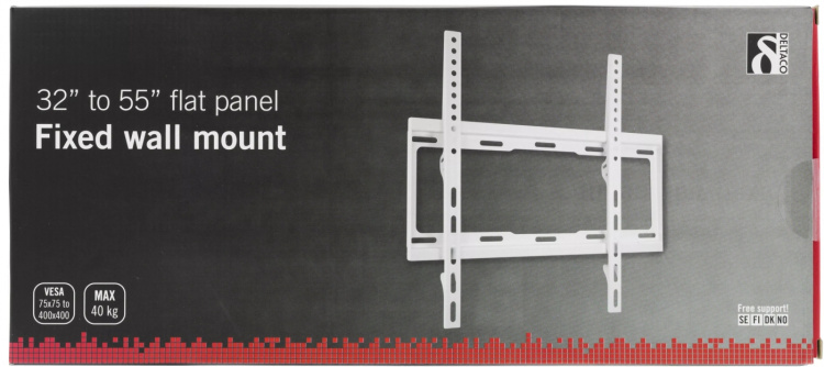 DELTACO Väggfäste, 32-55 DELTACO Väggfäste, 32-55
