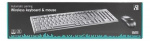DELTACO trådlöst tangentbord och mus, USB, 10m, nordisk, svart