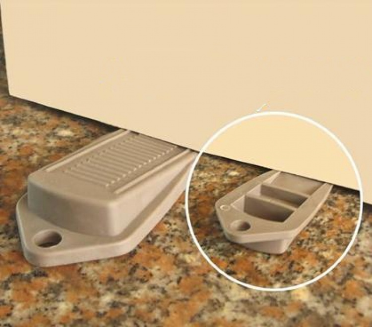 Door stop, rubber (Grey)